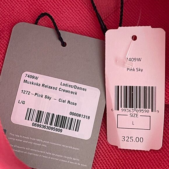 Canada Goose Pink Women's Crop Sweater - Picture 6 of 7